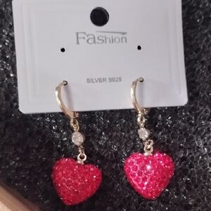 Red Heart Earrings